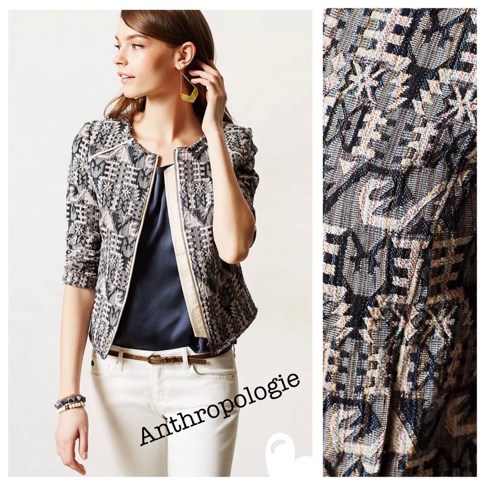 🧥Anthropologie FaiFo tapestry woven jacket ❤️